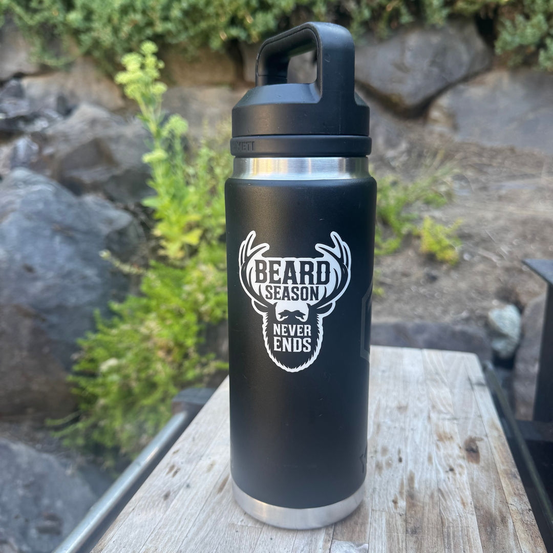 Beard Season Never Ends Sticker